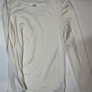 Old Navy White Long Sleeve Shirt Size Small